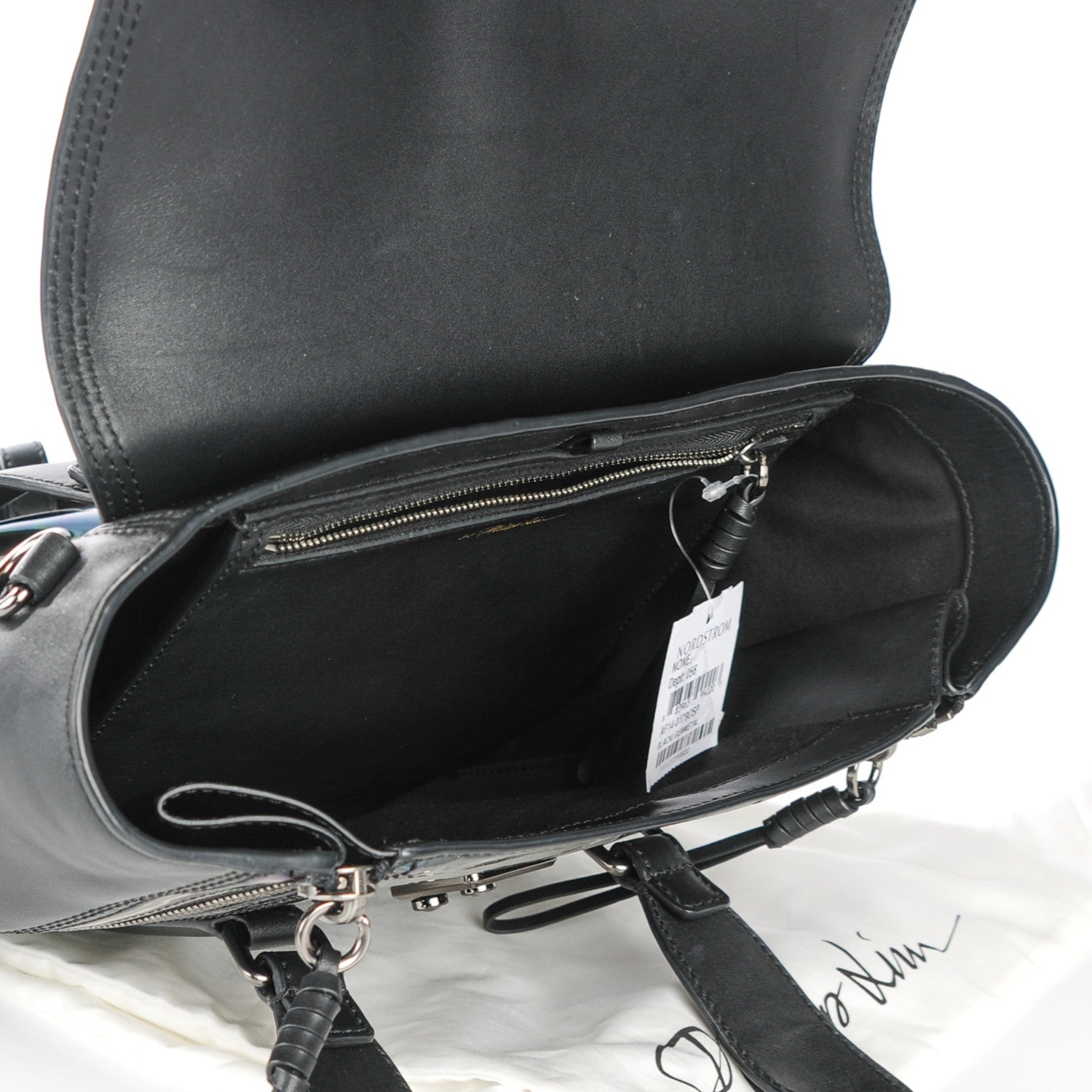 3.1 Phillip Lim 3.1 Oil Slick Patent Medium Pashli Satchel Black 5 of 7