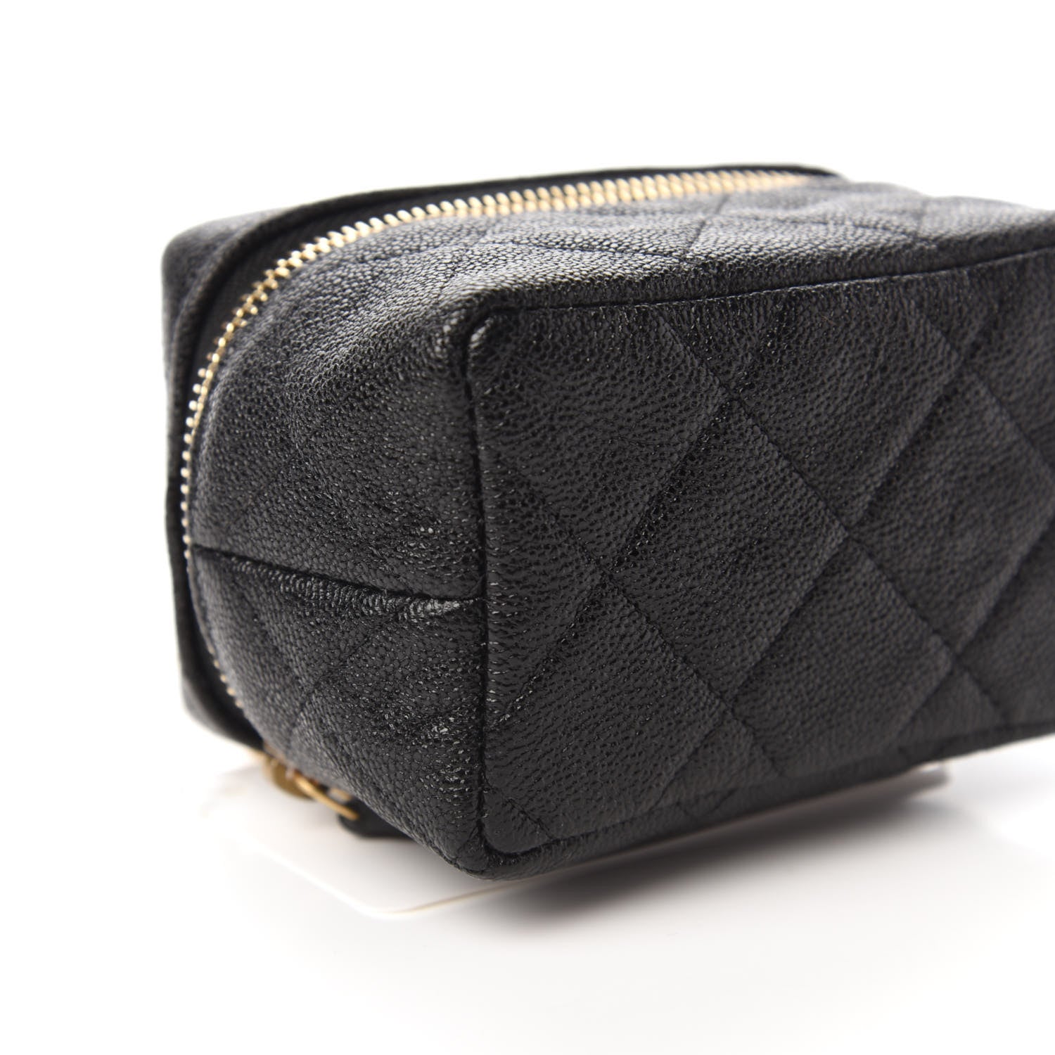 Chanel Caviar Quilted Mini Top Handle Vanity With Chain Black 6 of 11
