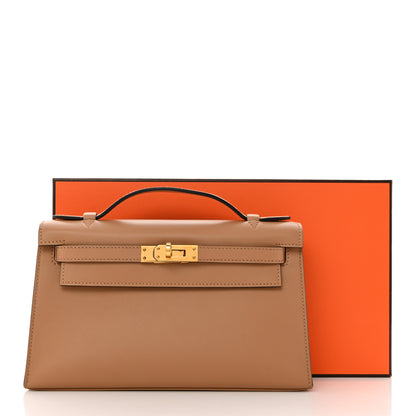 Hermes Swift Kelly Pochette Clutch Chai 10 of 10