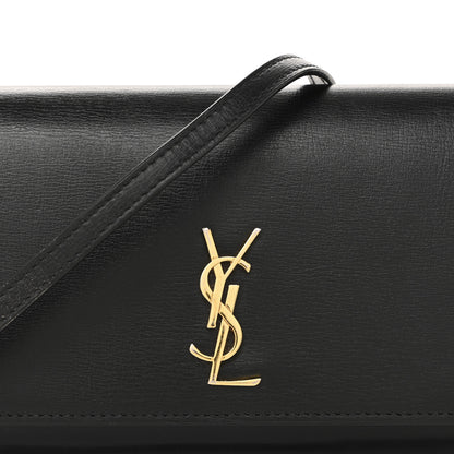Saint Laurent Smooth Calfskin Monogram Phone Holder Crossbody Black 8 of 13