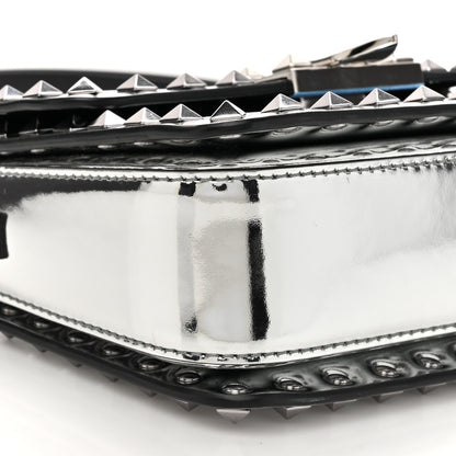 Valentino Garavani Mirror Calfskin Small Rockstud23 Shoulder Bag Silver 8 of 12