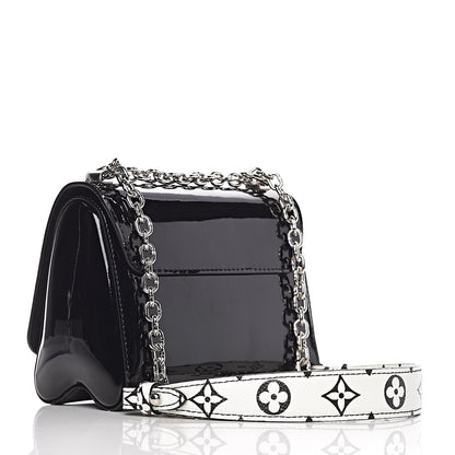 Louis Vuitton Patent Monogram Twist Shoulder Bag PM Black 3 of 9
