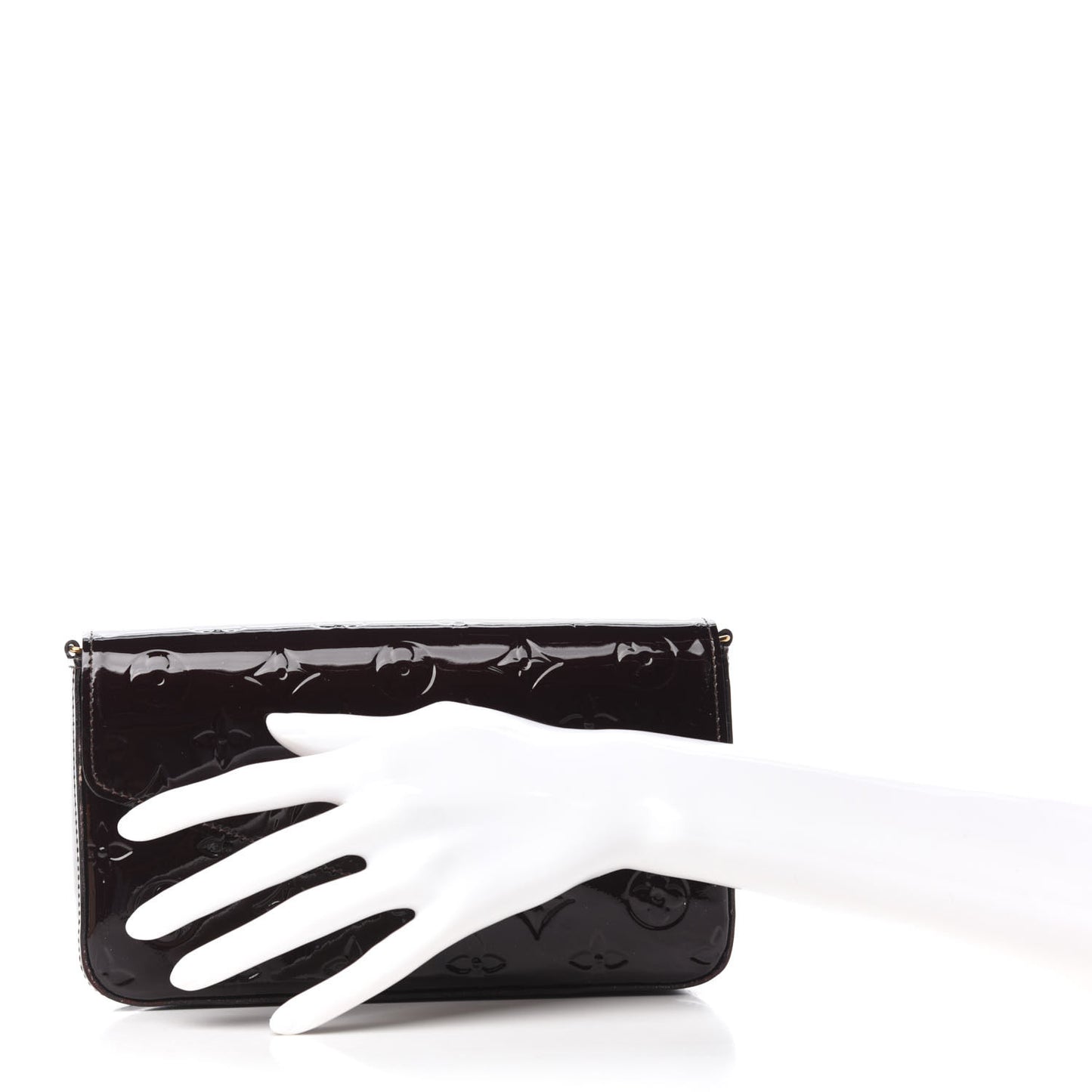 Vernis Pochette Felicie Chain Wallet Amarante