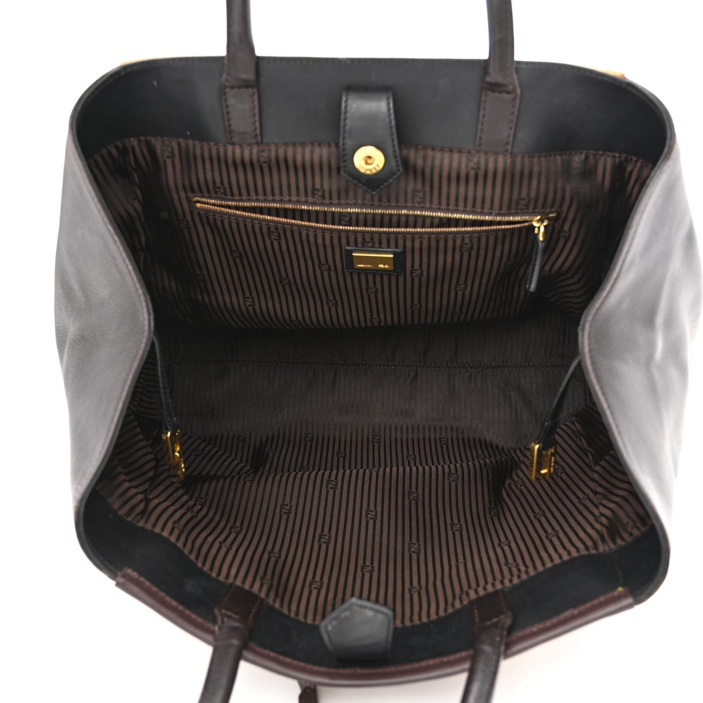 Velvet Vitello Geometric Print 2Jours Tote Multicolor Ebano Black