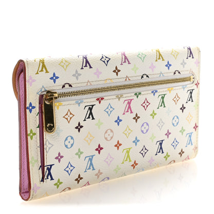 Louis Vuitton Monogram Multicolor Eugenie Wallet White Litchi 3 of 6
