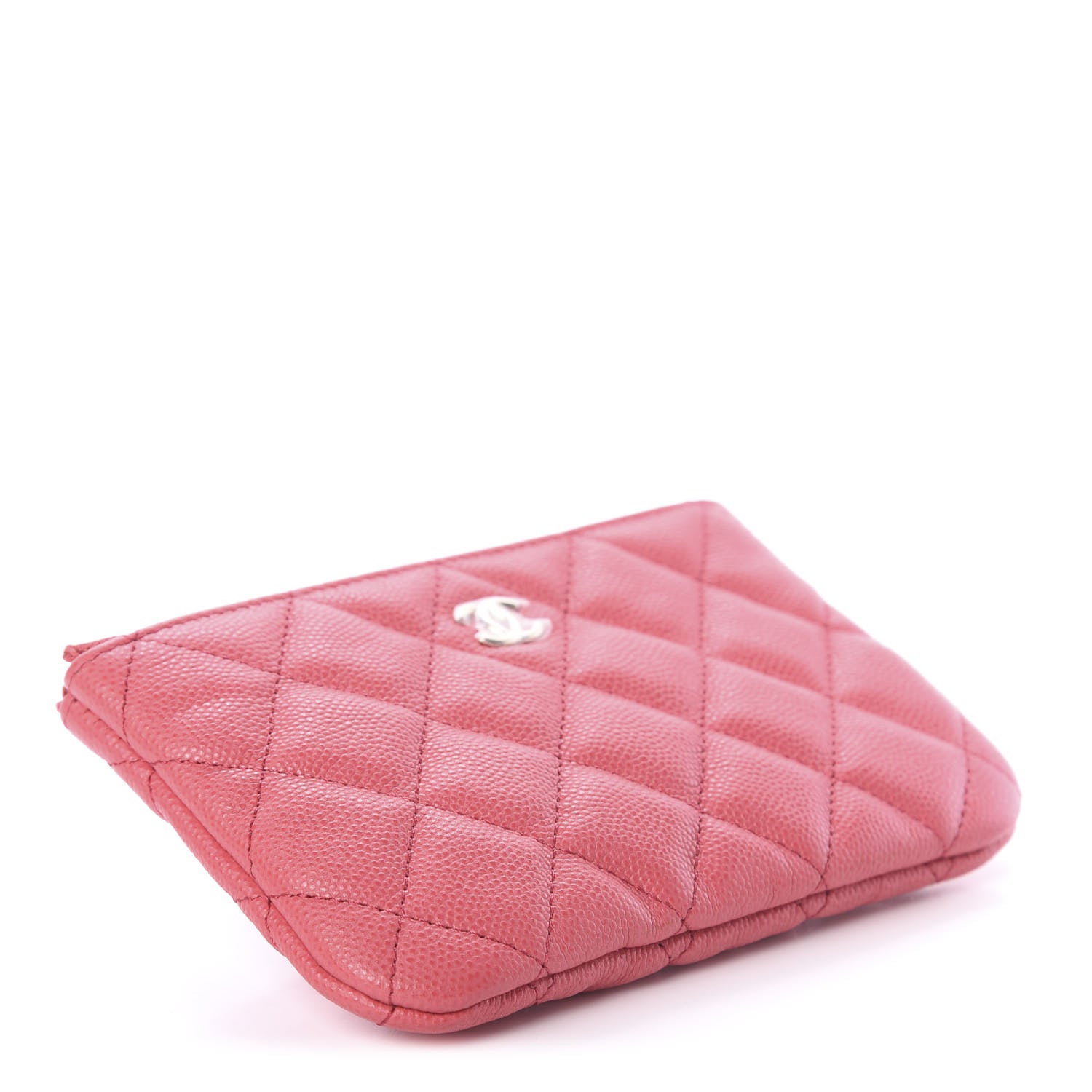 Chanel Caviar Quilted Small Cosmetic Case Pink 3 of 6