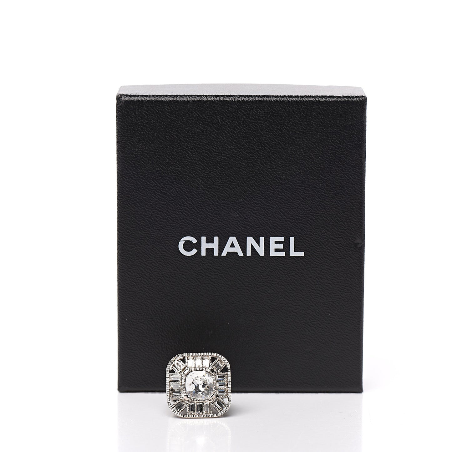 Crystal CC Ring 6 Silver