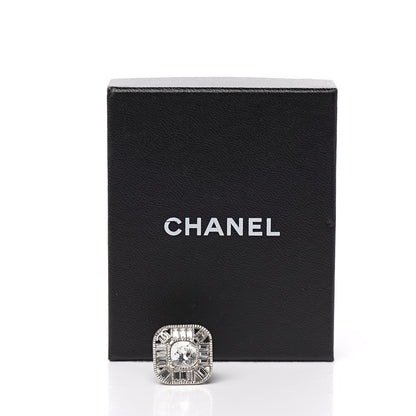 Chanel Crystal CC Ring 6 Silver 5 of 5