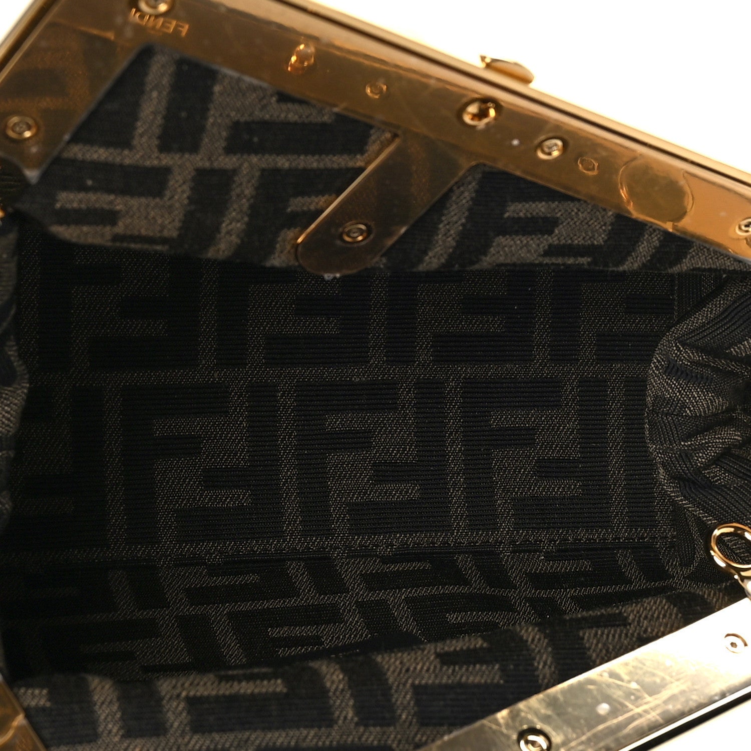 Fendi Shiny Nappa Small Fendi First Caramello 5 of 9