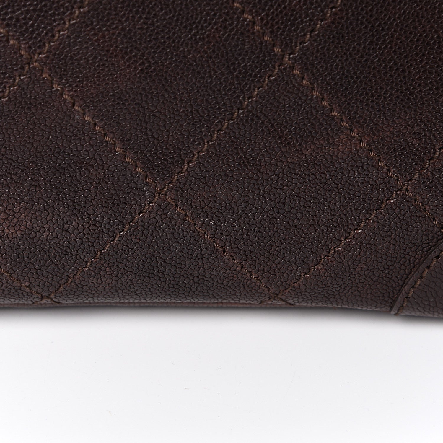 Chanel Caviar Outdoor Ligne Flap Dark Brown 14 of 15