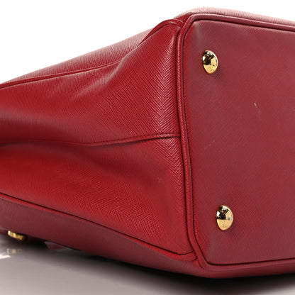 Prada Saffiano Medium Galleria Double Zip Tote Fuoco 10 of 13