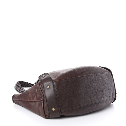 Gucci Guccissima Medium Pelham Shoulder Bag Dark Brown 3 of 8