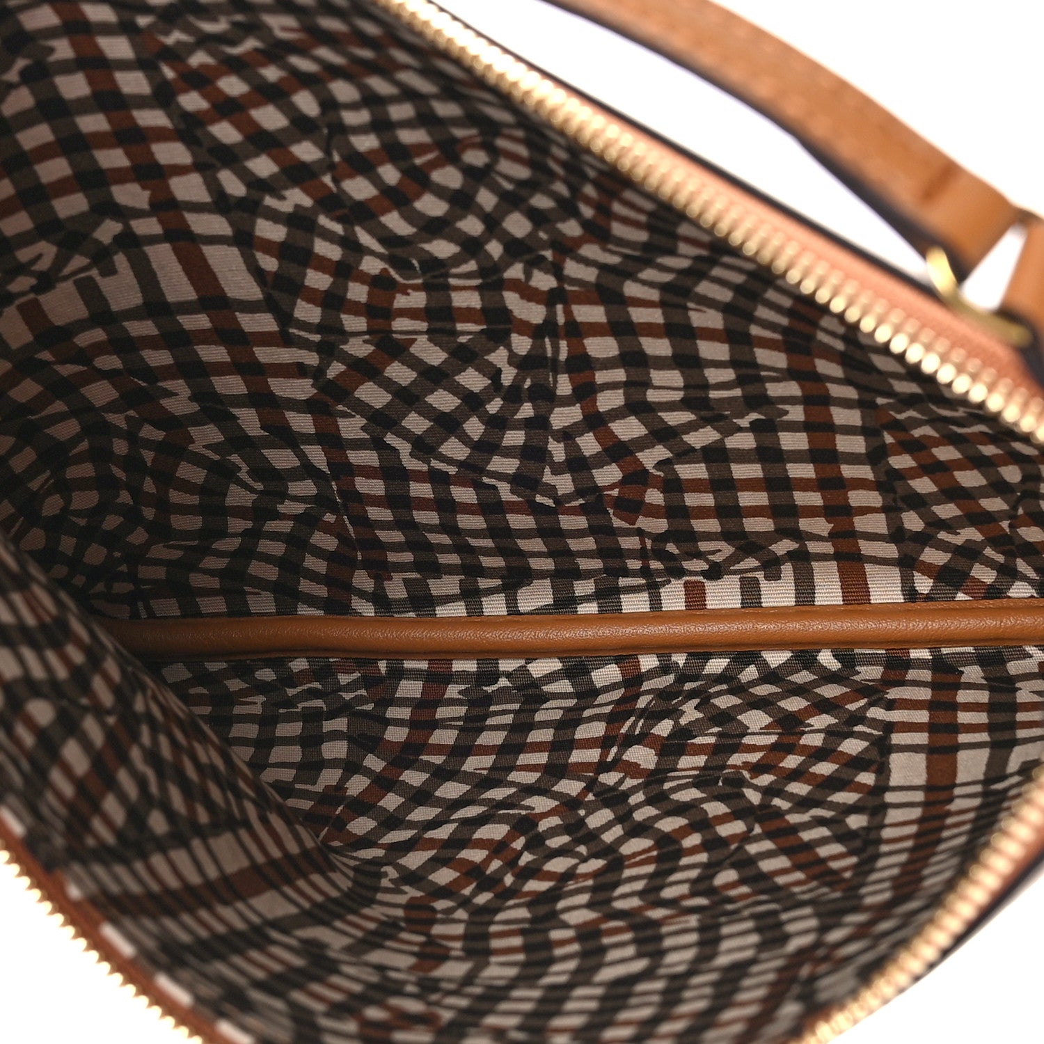 MCM Visetos Liz Sahopper Tote Pouch Cognac 5 of 8