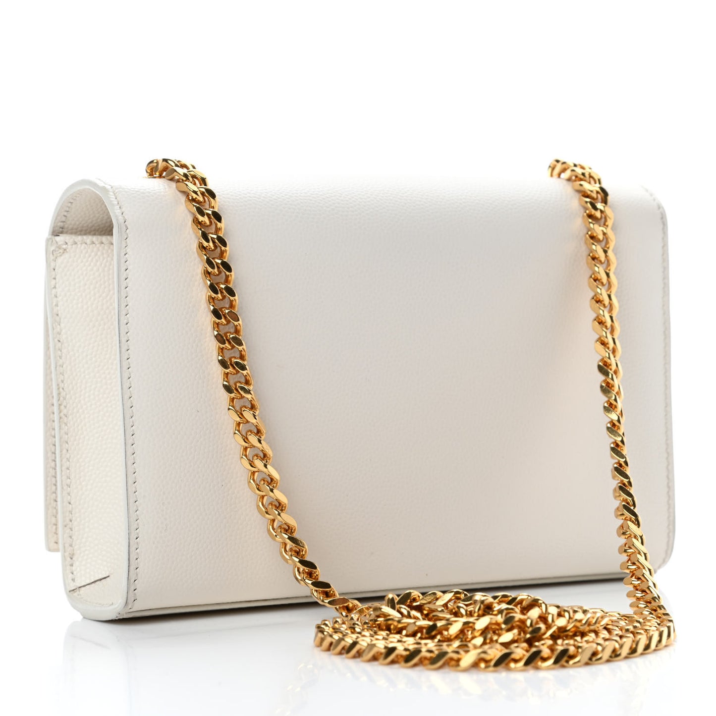 Grain De Poudre Small Monogram Kate Satchel Blanc Vintage
