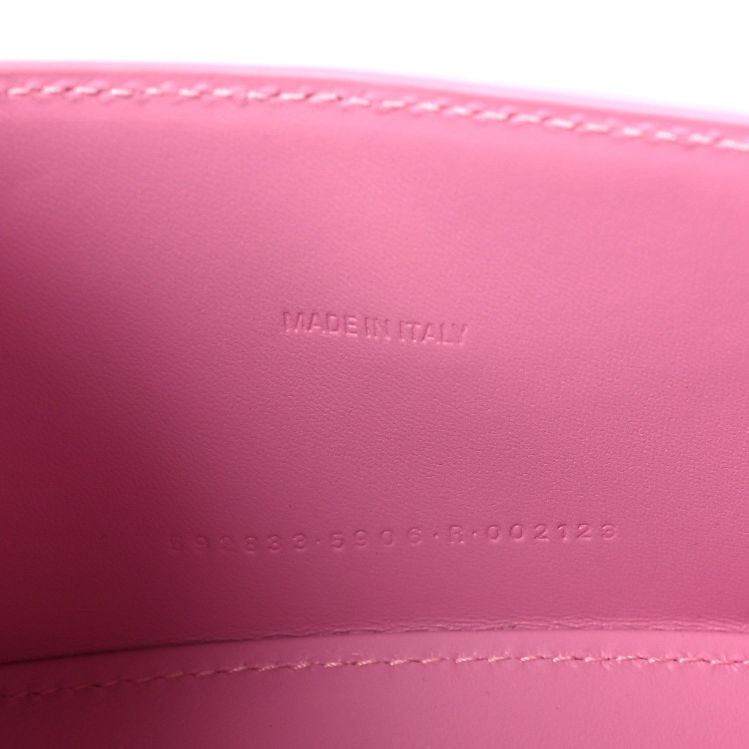 Balenciaga Shiny Calfskin Crocodile Embossed Hourglass Top Handle Bag XS Candy Pink 7 of 10