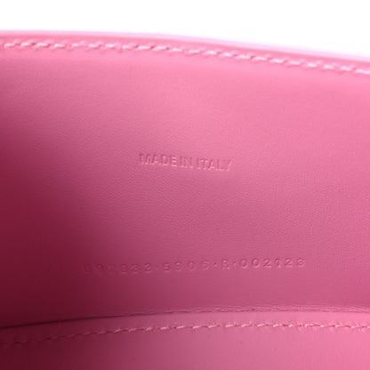 Balenciaga Shiny Calfskin Crocodile Embossed Hourglass Top Handle Bag XS Candy Pink 7 of 10