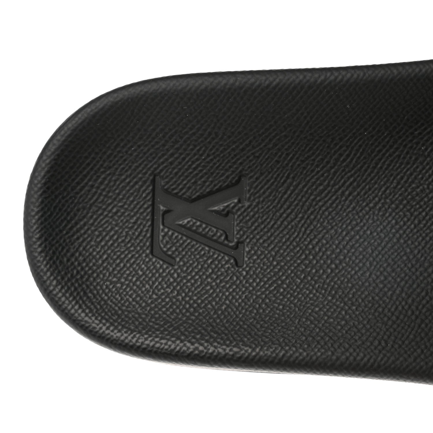 Louis Vuitton Rubber Monogram Eclipse Mens Waterfront Mules 9.5 Black 7 of 9