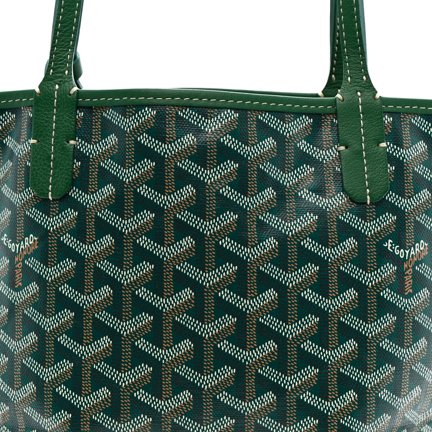 Goyardine Reversible Mini Anjou Green Green