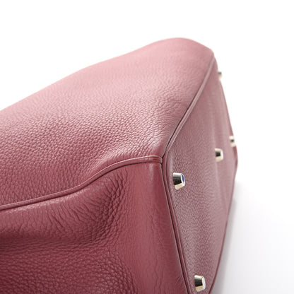 Christian Dior Bullcalf Large Diorissimo Tote Dark Pink 9 of 12