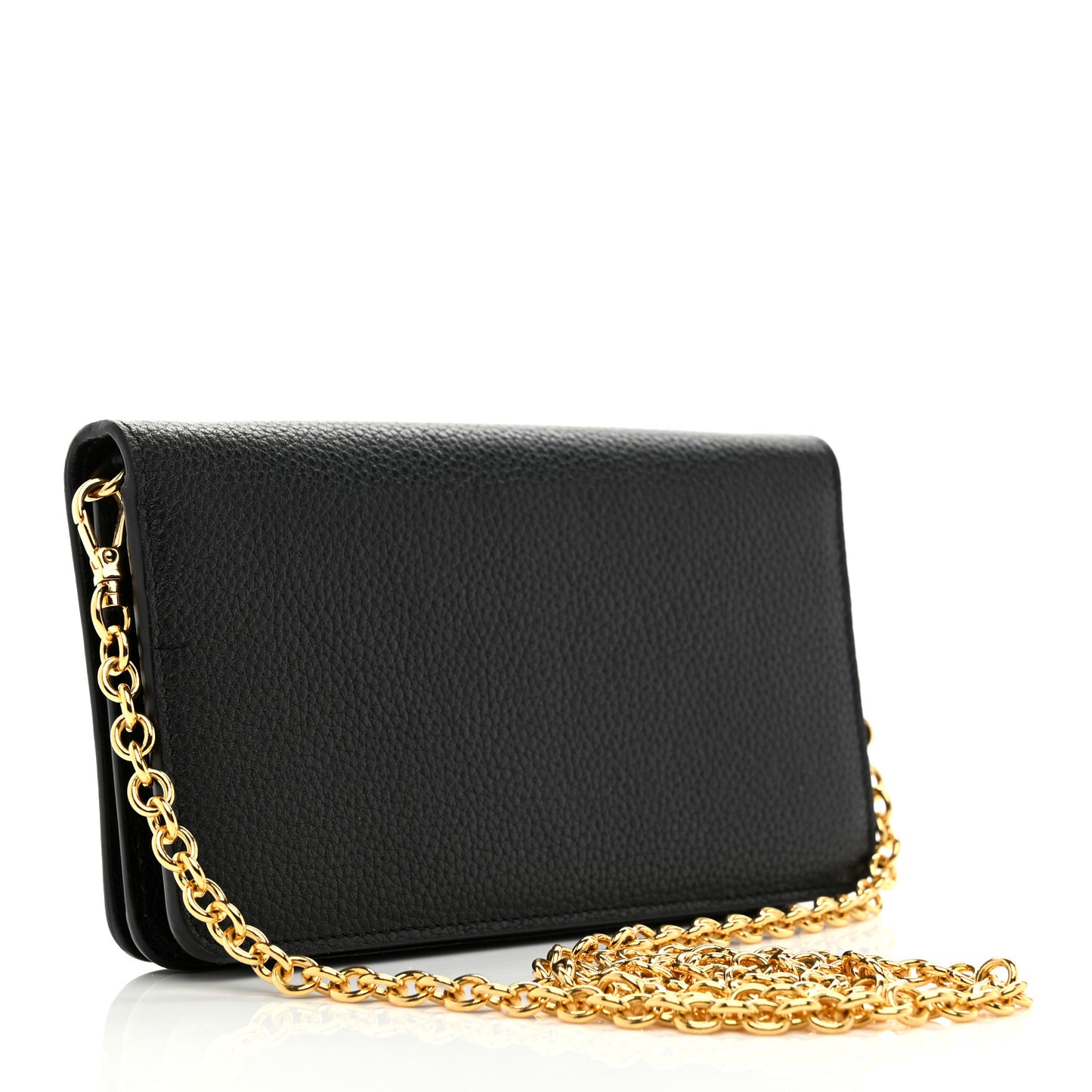 Vitello Daino Mini Chain Bag Black