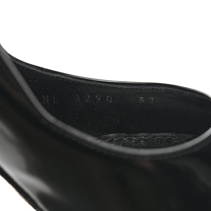 Louis Vuitton Patent Monogram Uniformes Pumps 37 Black 6 of 8