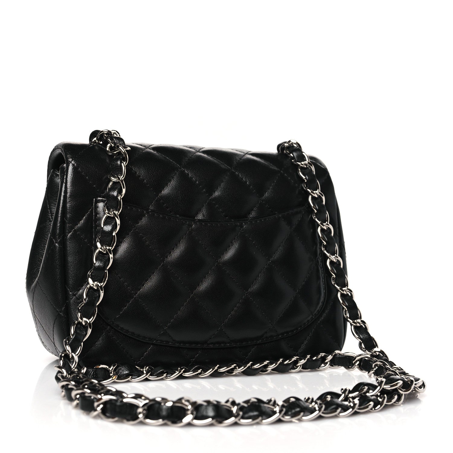 Chanel Lambskin Quilted Mini Square Flap Black 3 of 9