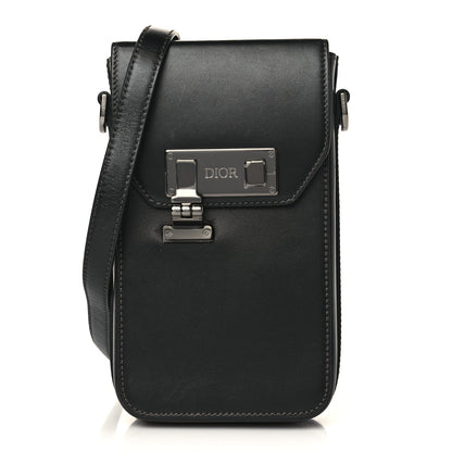 Christian Dior Smooth Calfskin Vertical Pouch Black 1 of 9