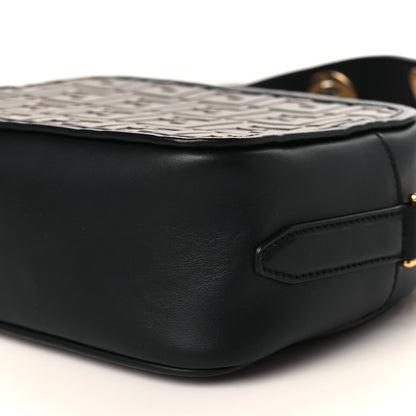 Fendi Vitello Century F is Fendi Bi-Color FF 1974 Embossed Camera Case Maya Black 9 of 9