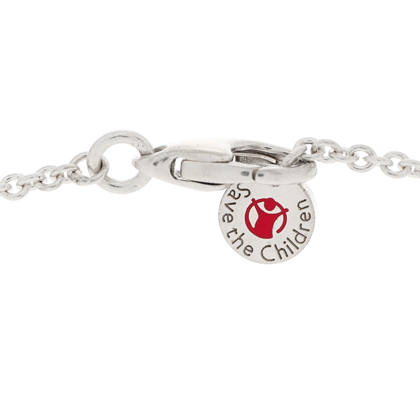 Sterling Silver Ceramic Save The Children Pendant Necklace