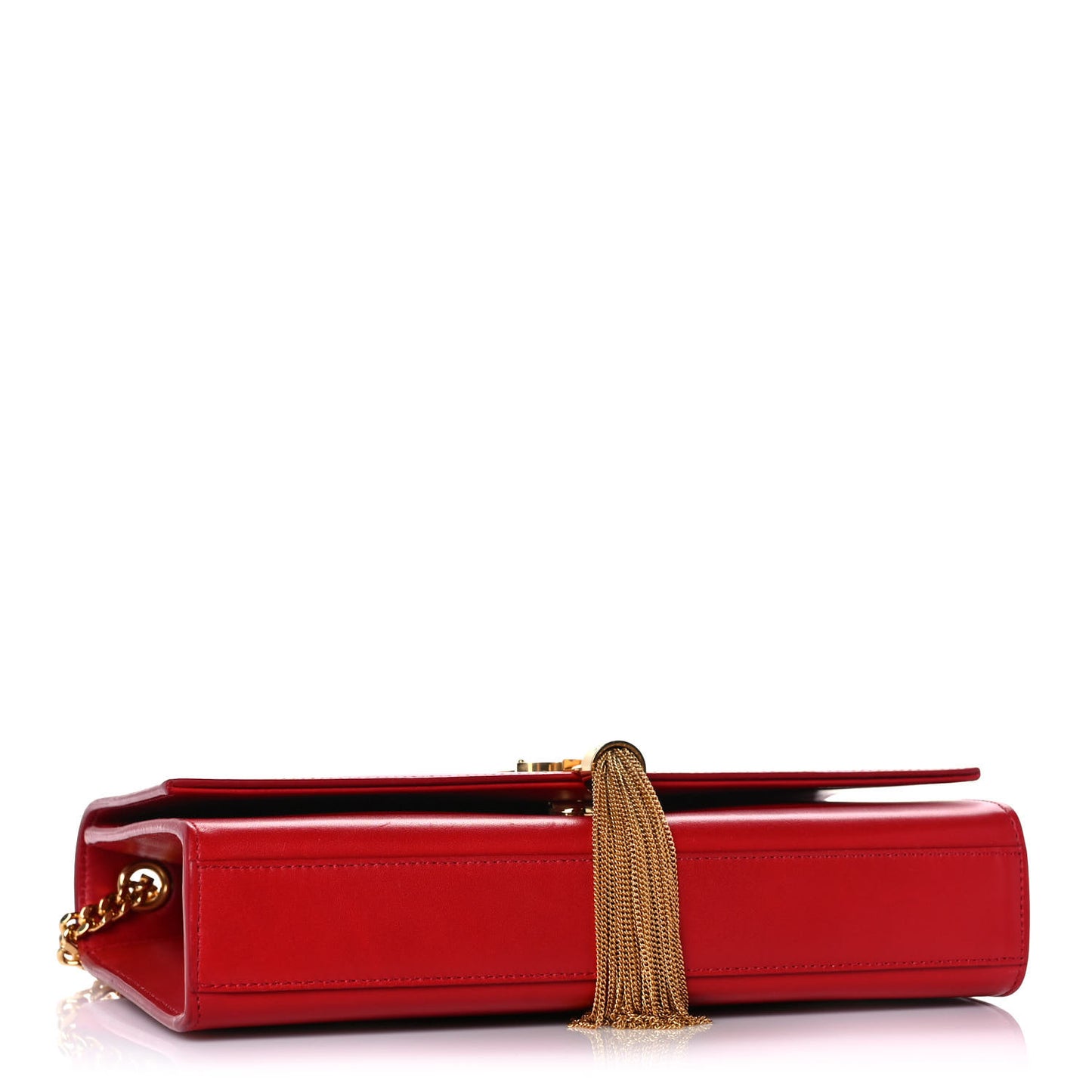 Smooth Calfskin Medium Classic Monogram Kate Tassel Satchel New Lipstick