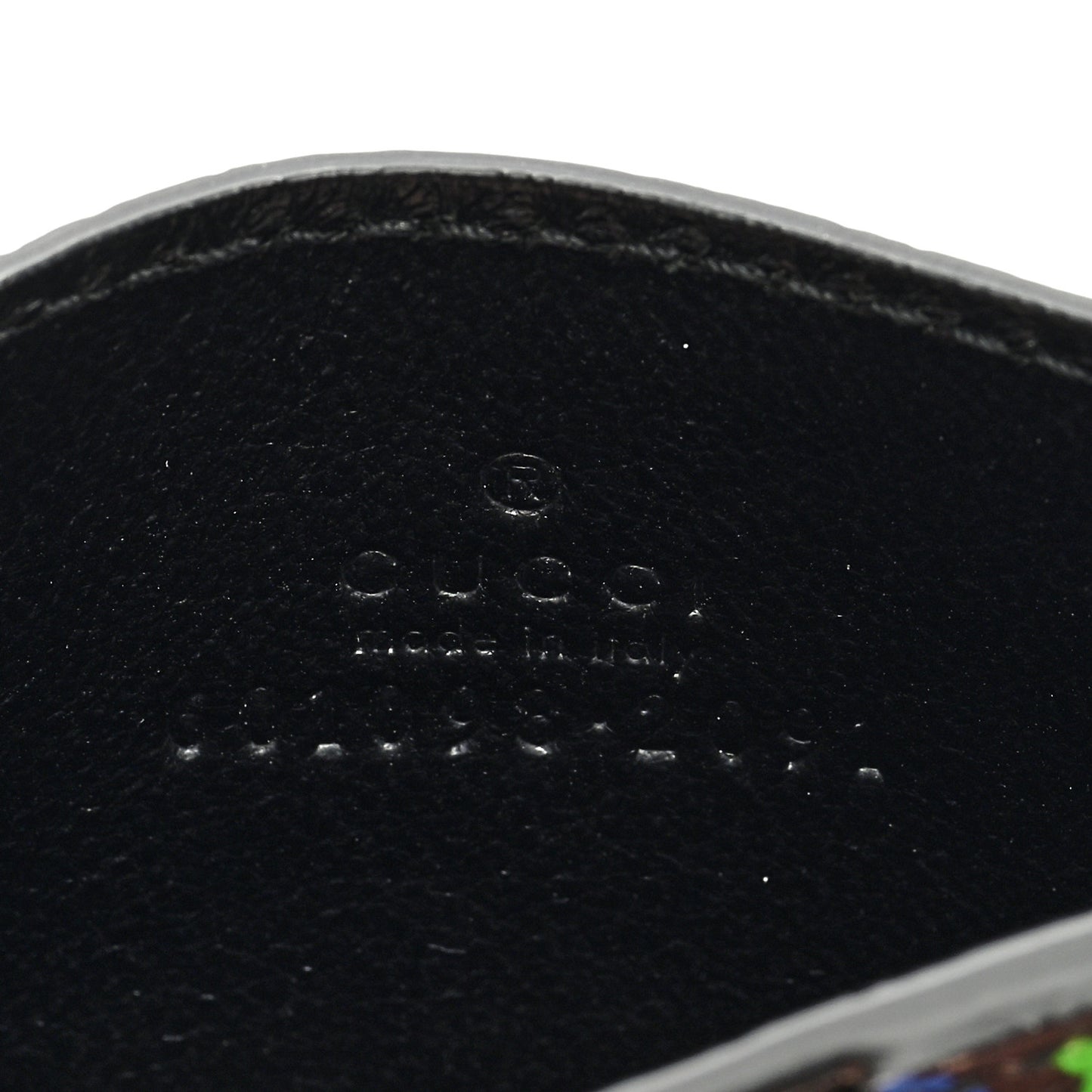 GG Supreme Monogram Psychedelic Card Holder Black