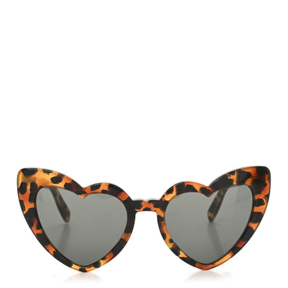 Saint Laurent Acetate Heart Frame Loulou SL181 Sunglasses Tortoise 2 of 8