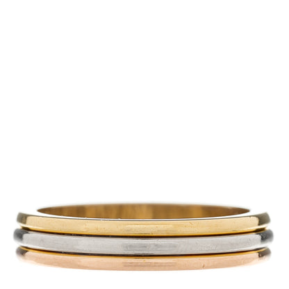 Cartier 18K Pink White Yellow Gold 3.8mm Trinity Wedding Band Ring 51 5.75 3 of 6