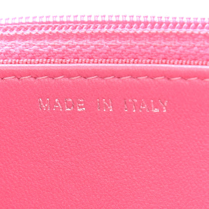 Chanel Faded Lambskin Quilted Zephyr Wallet on Chain WOC Dark Pink 9 of 14