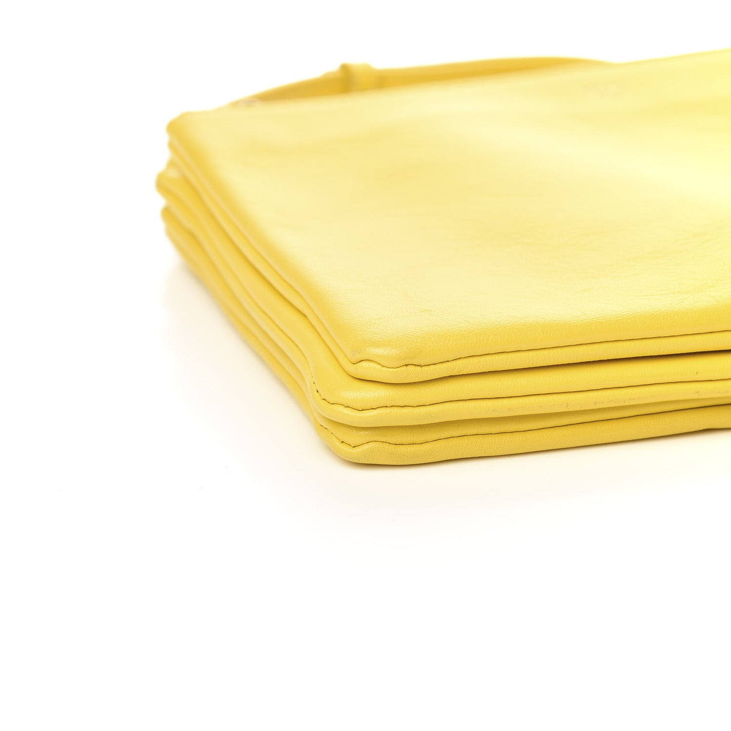 Lambskin Large Trio Crossbody Bag Sun Yellow