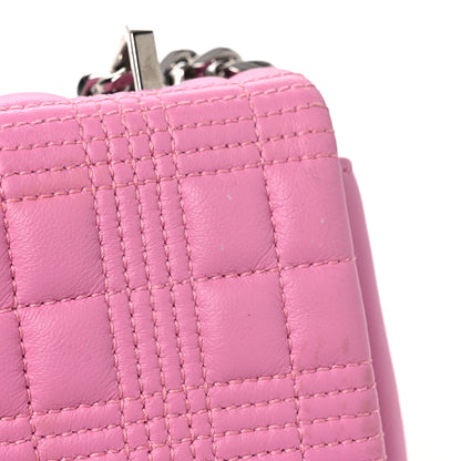 Burberry Lambskin Quilted Small Lola Bag Candy Floss 12 of 14