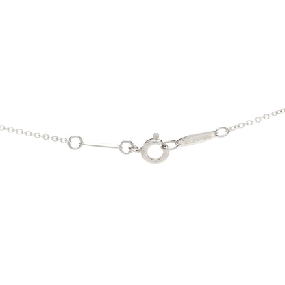 Tiffany Sterling Silver Rhodonite Elsa Peretti Disc Necklace 3 of 3