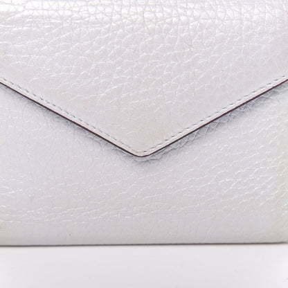 Christian Dior Bullcalf Diorissimo Medium Envelope Wallet Silver 10 of 10