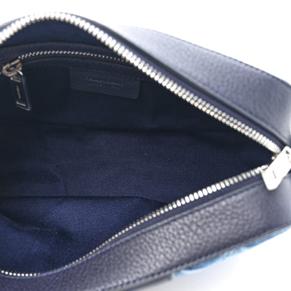 Salvatore Ferragamo Monogram Denim Crossbody Bag Blue 5 of 10