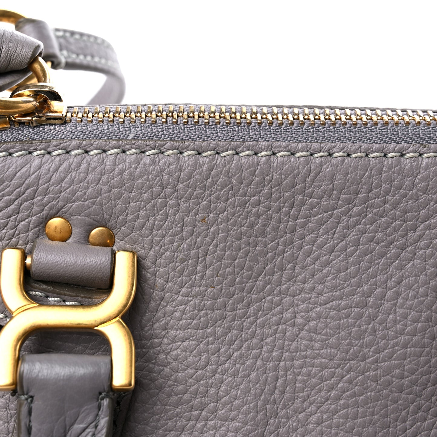 Calfskin Mini Marcie Satchel Cashmere Grey
