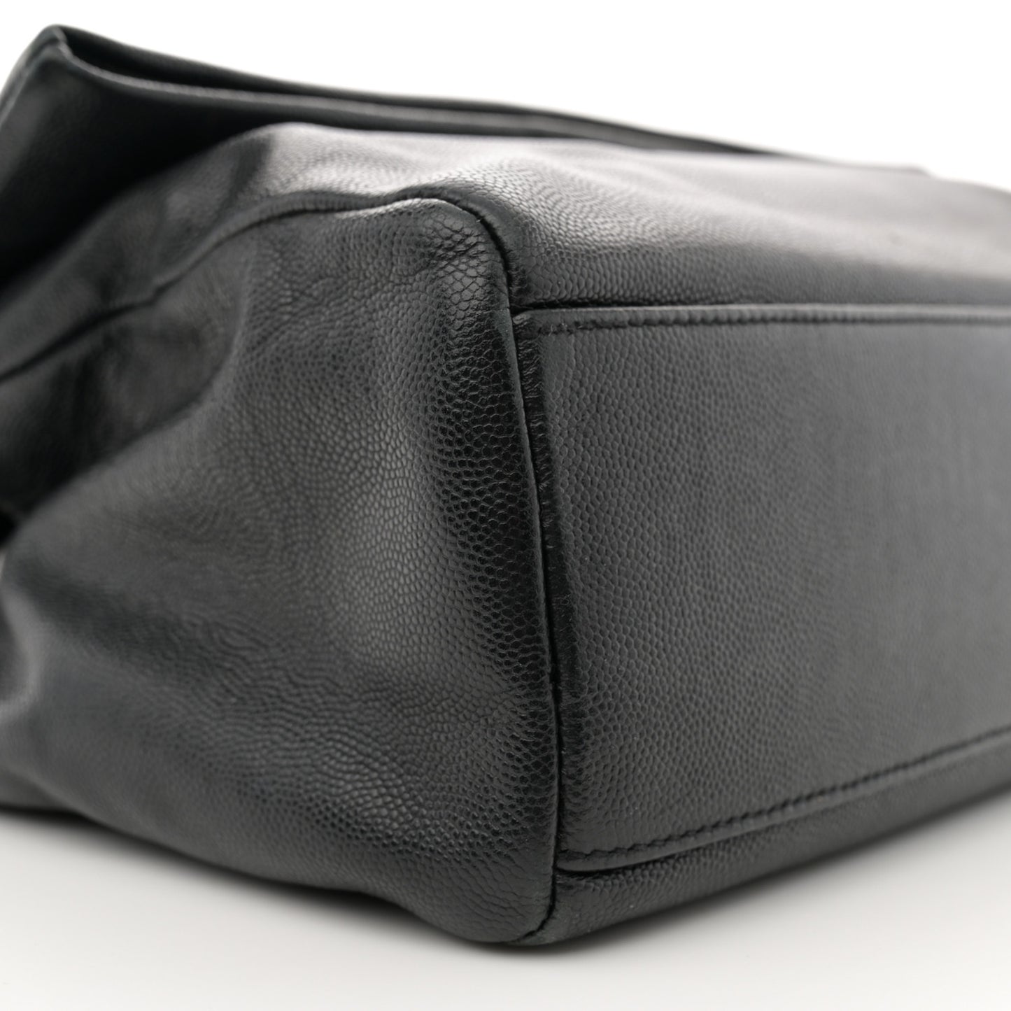 Grain De Poudre Medium West Hollywood Monogram Fold-Over Black