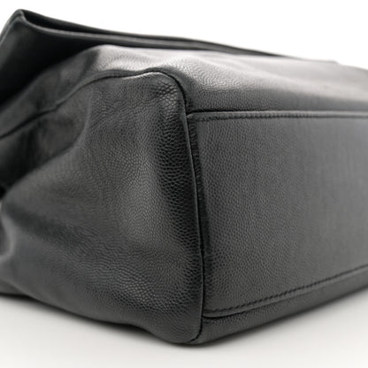 Saint Laurent Grain De Poudre Medium West Hollywood Monogram Fold-Over Black 9 of 13