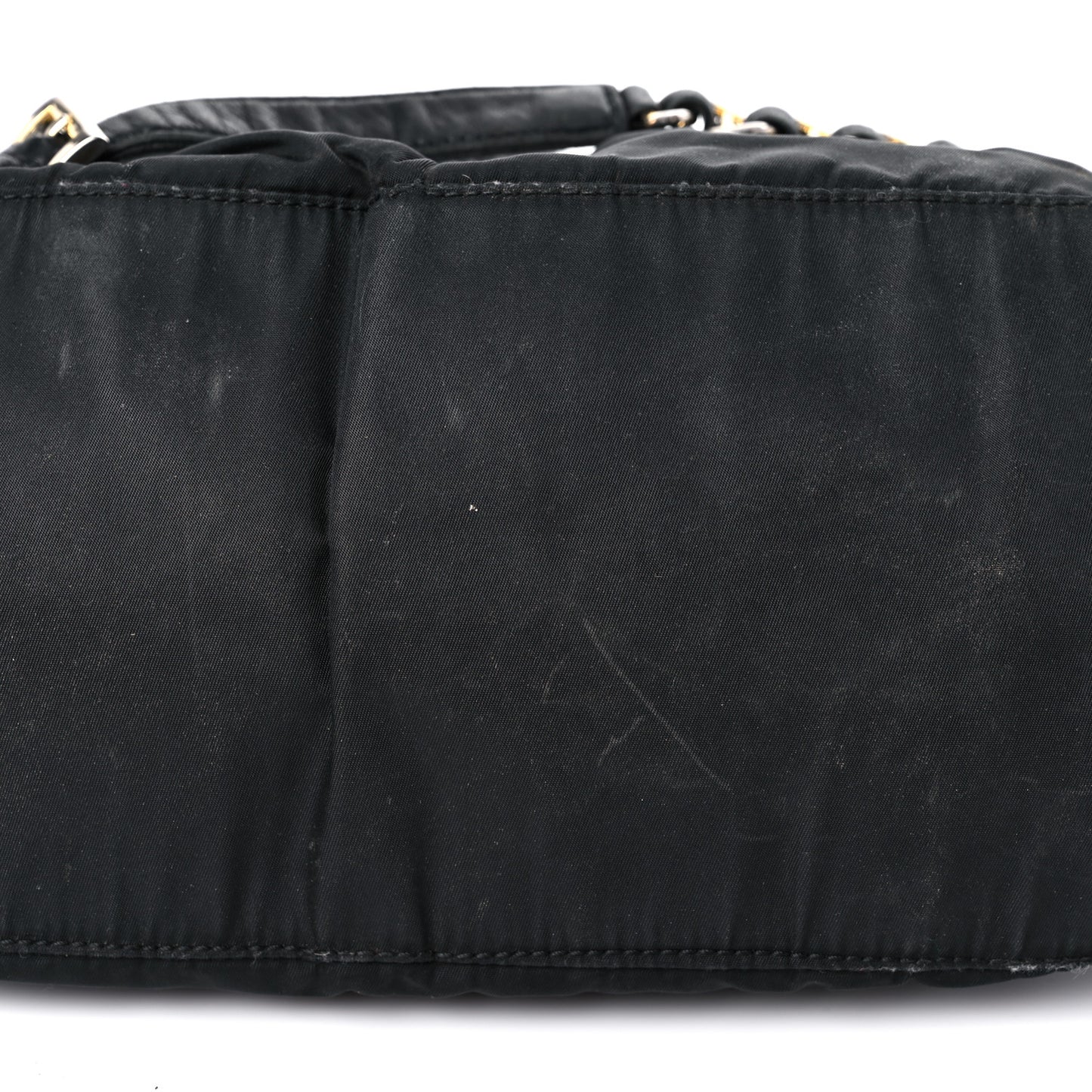 Tessuto Nylon Vela Chain Backpack Black