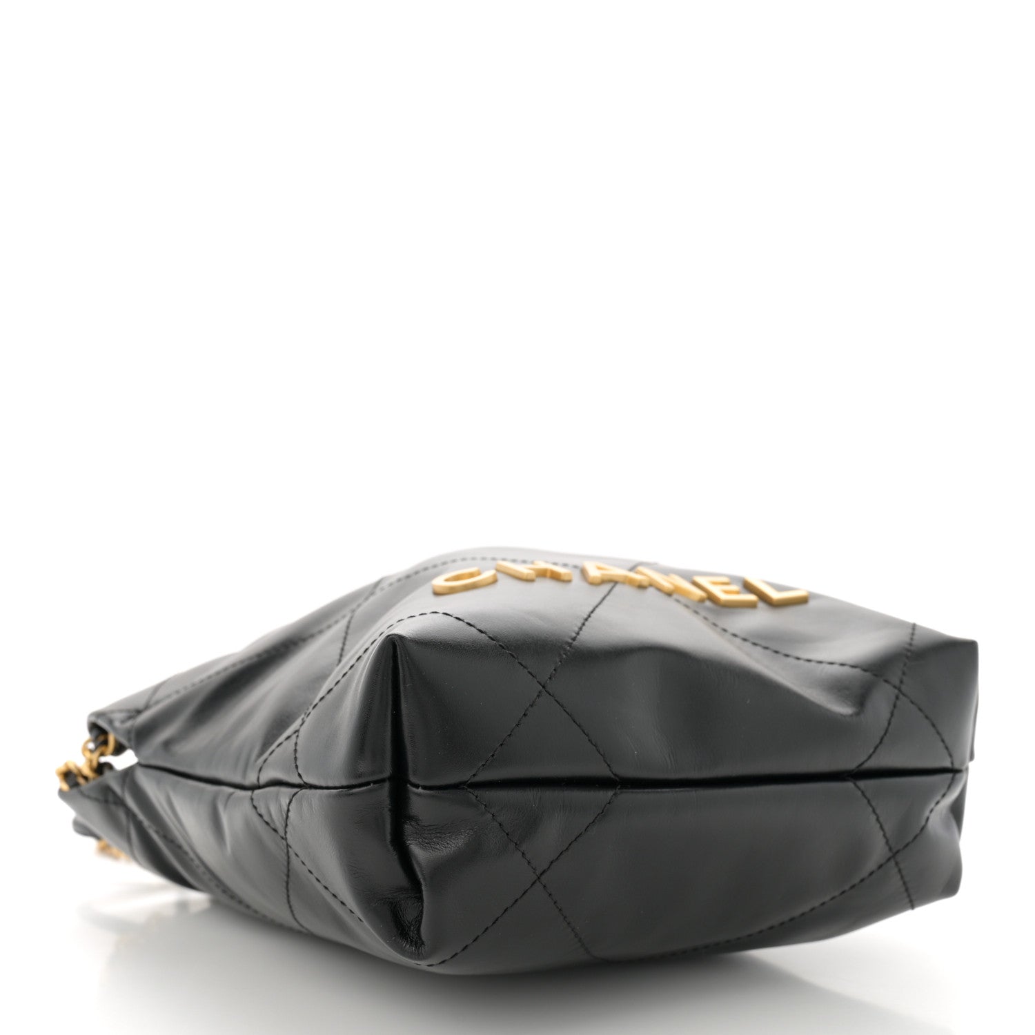 Chanel Shiny Calfskin Quilted Mini Chanel 22 Black 4 of 11