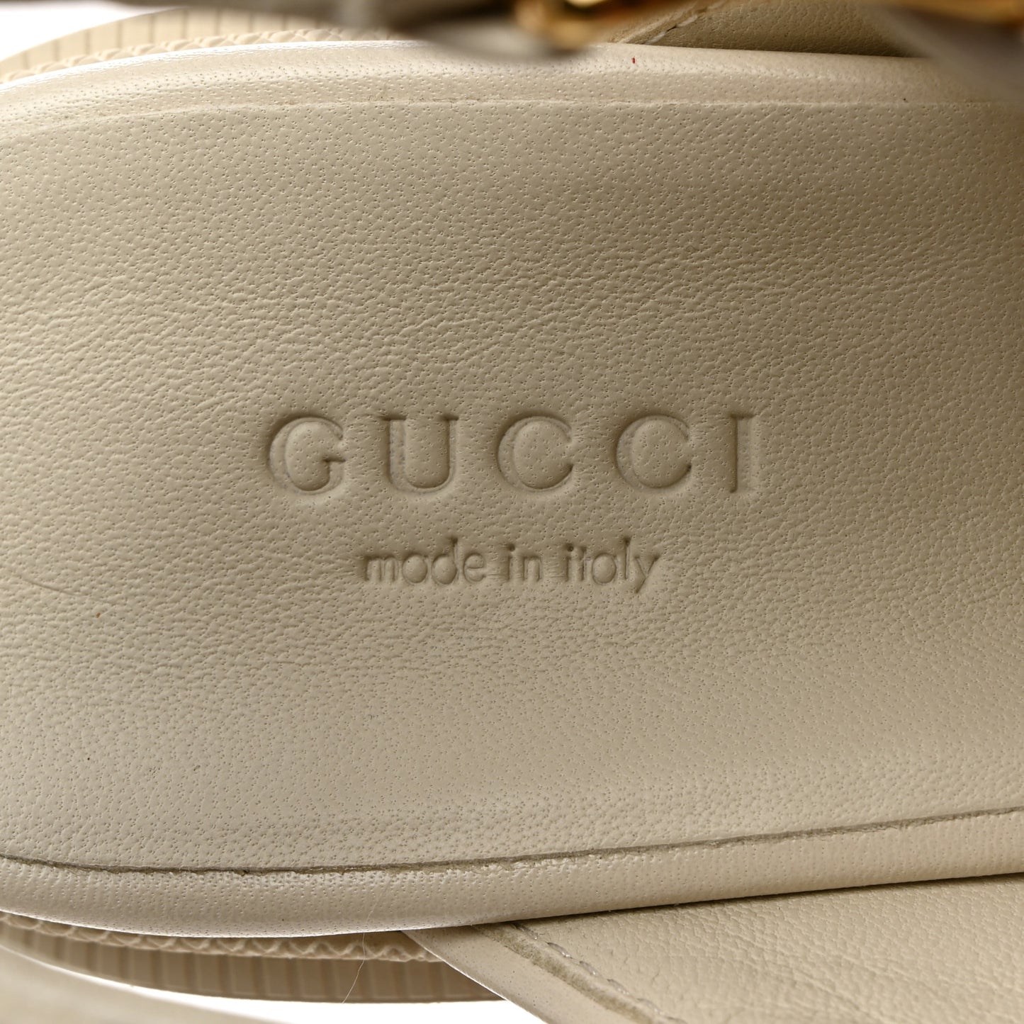 Monogram Granada Kid Trip 40/72mm Lug Sole Sandals 38 Beige Ebony Mystic White