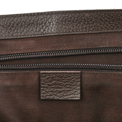 Gucci Monogram Large Flap Messenger Bag Beige Dark Brown 6 of 13