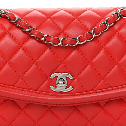 Chanel Lambskin Quilted Small Geometric Flap Red 7 of 20
