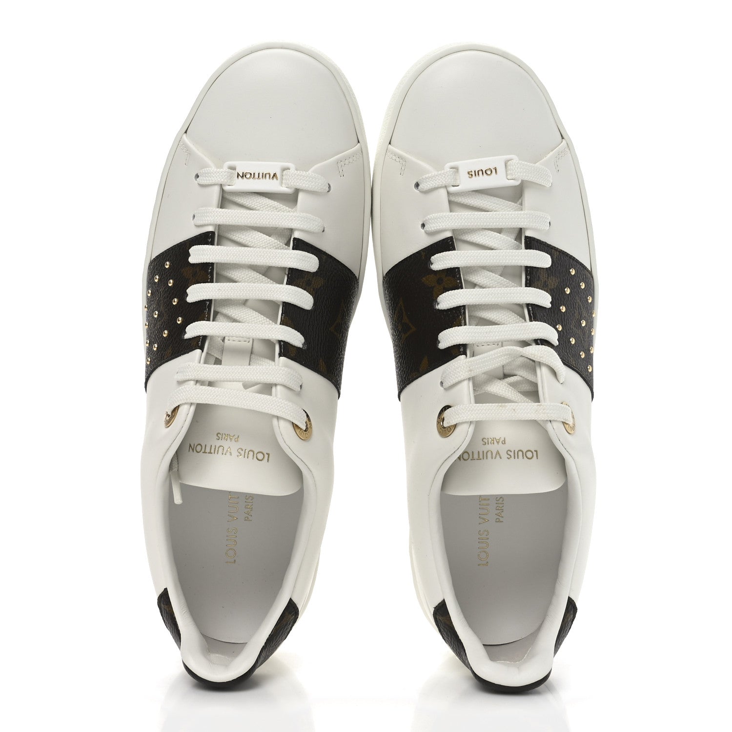 Louis Vuitton Monogram Stud Front Row Sneaker 38 White 2 of 8