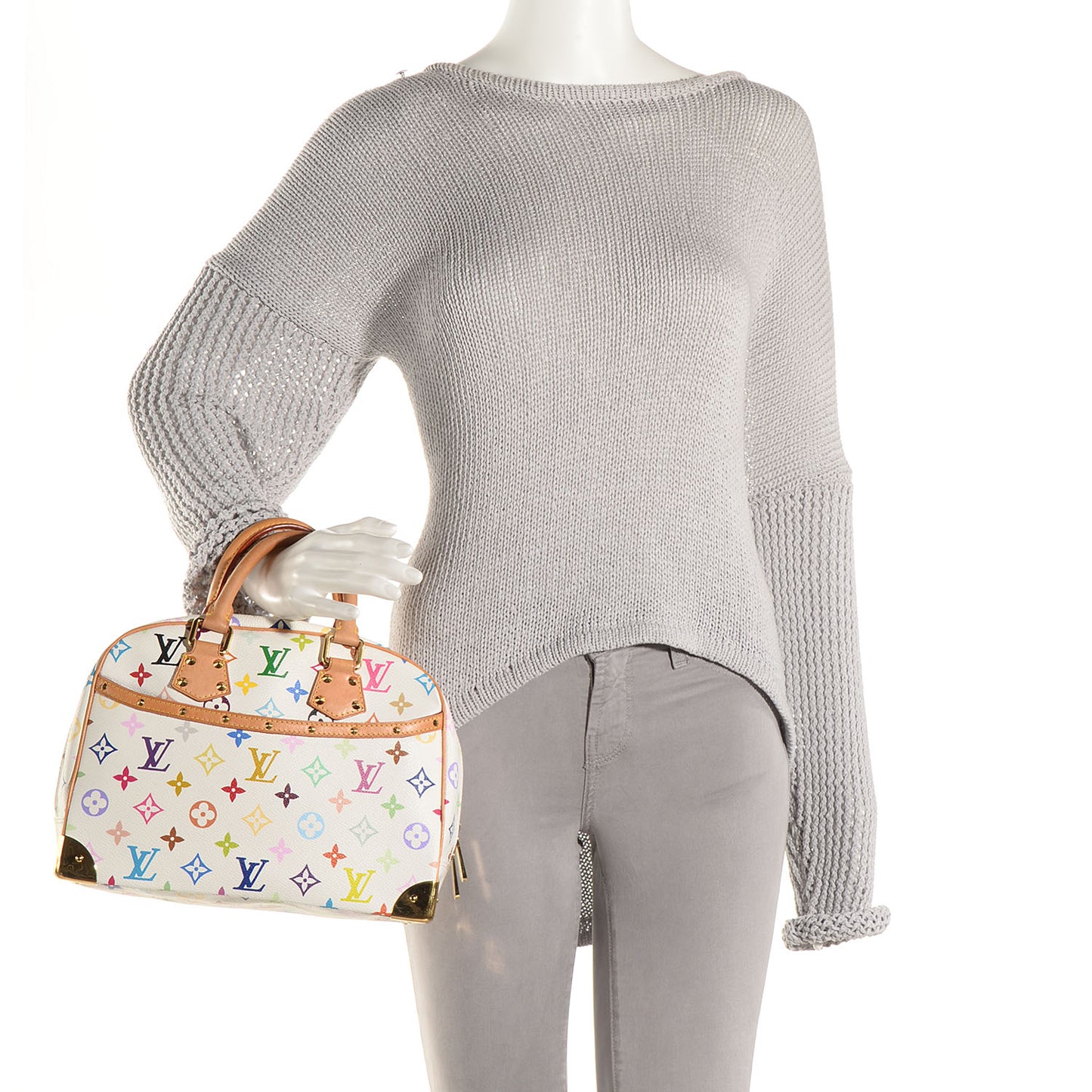 Monogram Multicolor Trouville White
