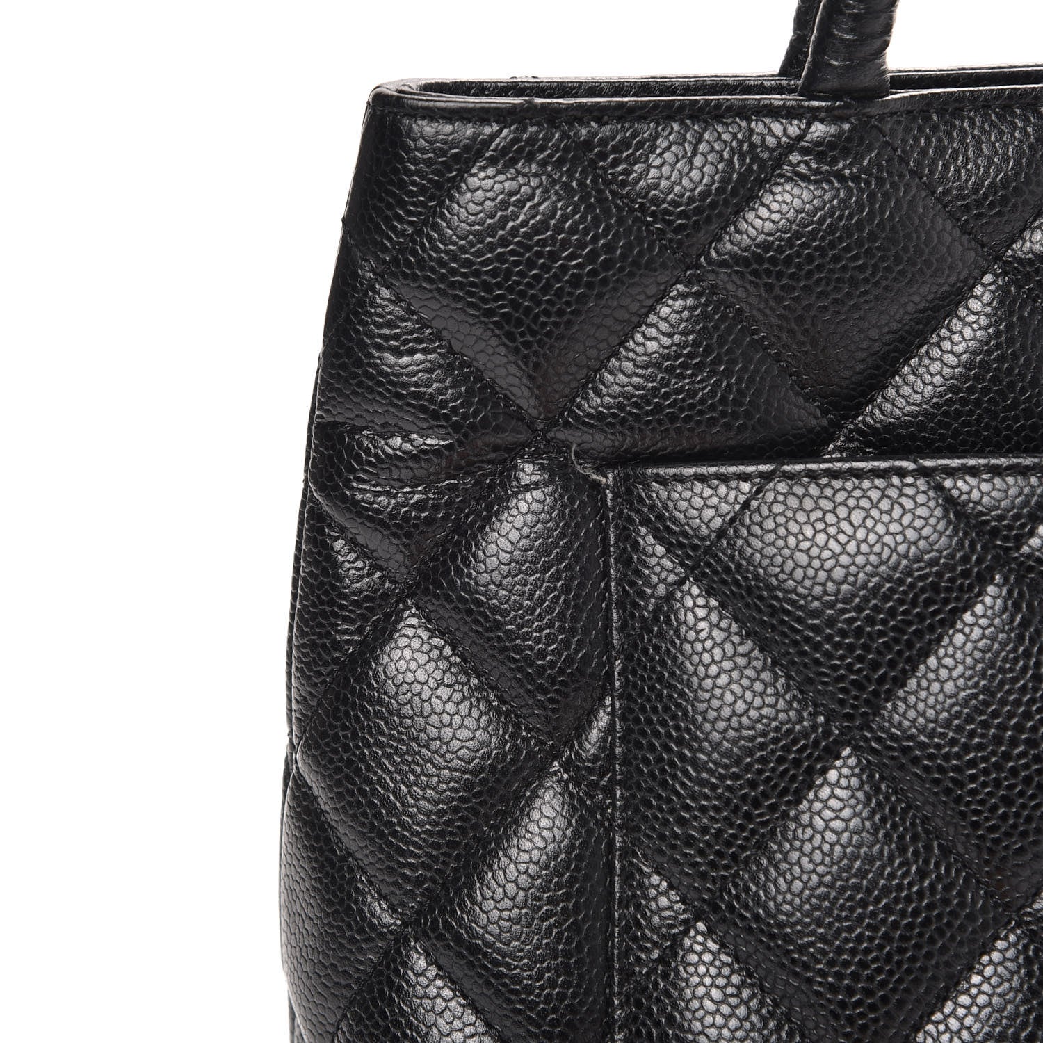 Chanel Caviar Quilted Medallion Tote Black 11 of 14